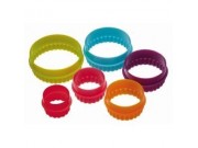 Colour Works Set of 6 Round Cookie Cutters
